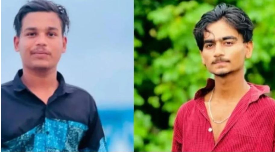 নিহত মোটরসাইকেল আরোহী রাতুল সর্দার (বামে) তার বন্ধু রাজু মাতুব্বর (ডানে)।